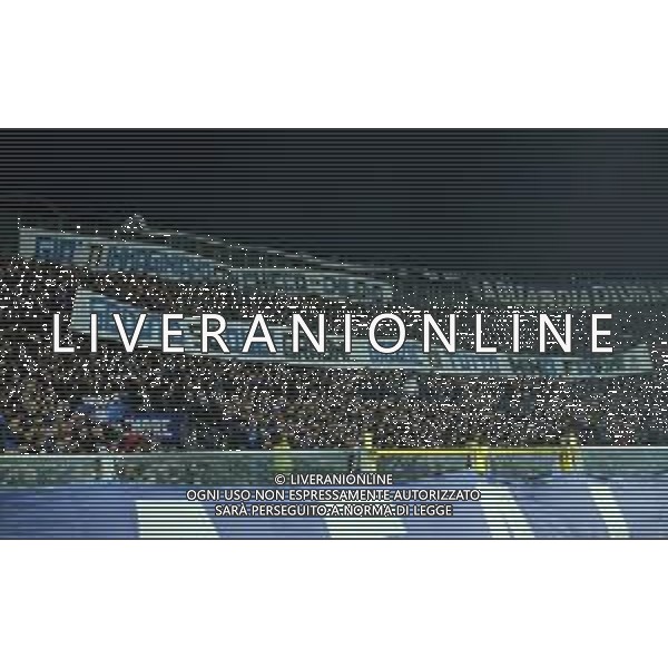 Coppa Italia TIM Cup 2018/2019 Semifinale Ritorno Bergamo - 25.04.2019 Atalanta-Fiorentina Nella Foto: striscione dei tifosi in ricordo di mino favini /Ph.Vitez-Ag. Aldo Liverani
