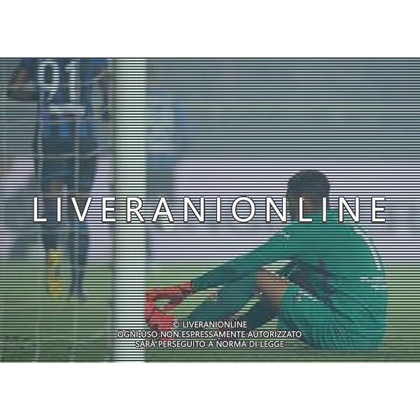 Coppa Italia TIM Cup 2018/2019 Semifinale Ritorno Bergamo - 25.04.2019 Atalanta-Fiorentina Nella Foto: delusione di Alban Lafont dopo il gol di Alejandro Dario Gomez /Ph.Vitez-Ag. Aldo Liverani