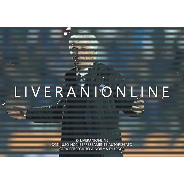 Coppa Italia TIM Cup 2018/2019 Semifinale Ritorno Bergamo - 25.04.2019 Atalanta-Fiorentina Nella Foto: esultanza di gian piero gasperini che festeggia la vittoria a fine gara /Ph.Vitez-Ag. Aldo Liverani