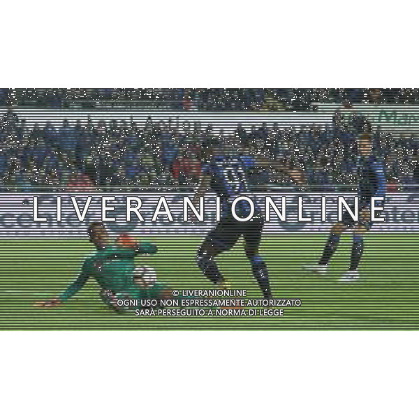 Coppa Italia TIM Cup 2018/2019 Semifinale Ritorno Bergamo - 25.04.2019 Atalanta-Fiorentina Nella Foto: Alban Lafont in parata su duvan zapata /Ph.Vitez-Ag. Aldo Liverani