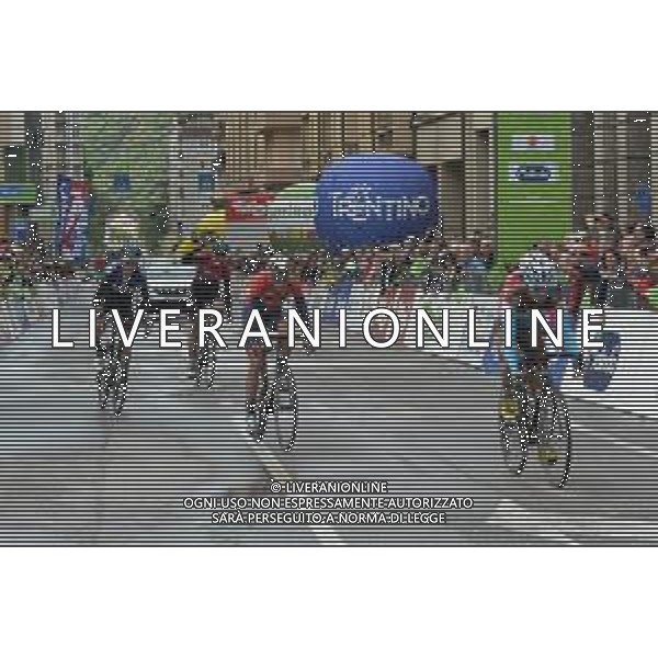 26-04-2019 Tour Of The Alps; Tappa 05 Caldaro - Bolzano; 2019, Ag2r La Mondiale; 2019, Bahrain - Merida; 2019, Team Sky; Vuillermoz, Alexis; Nibali, Vincenzo; Geoghegan, Hart Tao; Sivakov, Pavel; Bolzano; ©SIROTTI / AGENZIA ALDO LIVERANI SAS