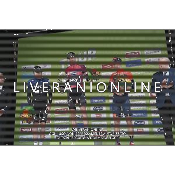 26-04-2019 Tour Of The Alps; Tappa 05 Caldaro - Bolzano; 2019, Bahrain - Merida; 2019, Team Sky; Nibali, Vincenzo; Geoghegan, Hart Tao; Sivakov, Pavel; Bolzano; ©SIROTTI / AGENZIA ALDO LIVERANI SAS