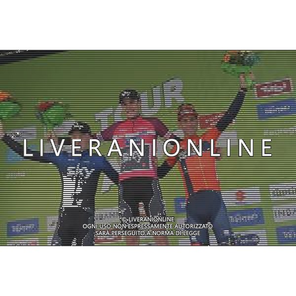 26-04-2019 Tour Of The Alps; Tappa 05 Caldaro - Bolzano; 2019, Bahrain - Merida; 2019, Team Sky; Nibali, Vincenzo; Geoghegan, Hart Tao; Sivakov, Pavel; Bolzano; ©SIROTTI / AGENZIA ALDO LIVERANI SAS
