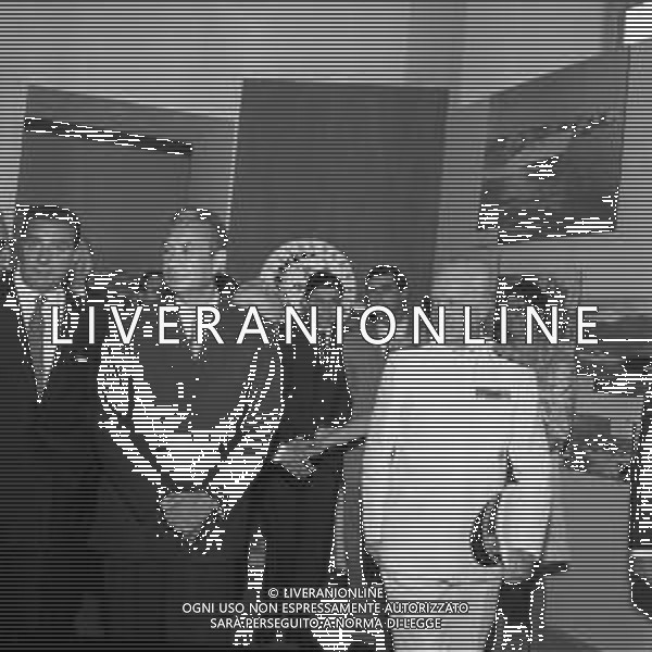 ALDO MORO, politico e presidente del consiglio nazionale della Democrazia Cristiana - RETROSPETTIVA Nella foto alla Mostra della marina nel 1967 con Lorenzo NATALI, ministro della Marina mercantile nel III governo Moro ©ARCHIVIO / AGENZIA ALDO LIVERANI SAS