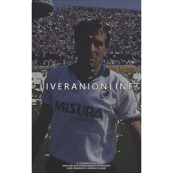 RETROSPETTIVA MARCO TARDELLI CALCIATORE NELLA FOTO MARCO TARDELLI CON LA MAGLIA DELL\'INTER 1985-1986 AG ALDO LIVERANI SAS 