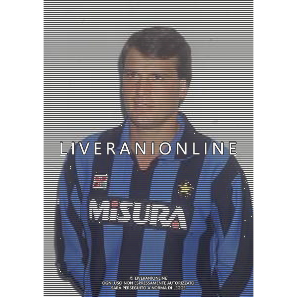 RETROSPETTIVA MARCO TARDELLI CALCIATORE NELLA FOTO MARCO TARDELLI CON LA MAGLIA DELL\'INTER 1985-1986 AG ALDO LIVERANI SAS 