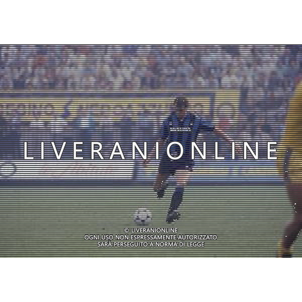 RETROSPETTIVA MARCO TARDELLI CALCIATORE NELLA FOTO MARCO TARDELLI CON LA MAGLIA DELL\'INTER 1985-1986 AG ALDO LIVERANI SAS 