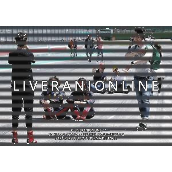 IMOLA 27 04 2019 MINARDI DAY NELLA FOTO PUBBLICO ALLA PARTENZA FOTO GIANNI SANNA-AG ALDO LIVERANI SAS
