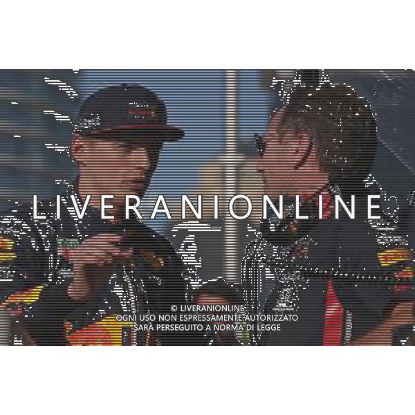 Max Verstappen (NLD), Red Bull Racing and Christian Horner (GBR), Red Bull Racing Team Principal 27.04.2019. Formula 1 World Championship, Rd 4, Azerbaijan Grand Prix, Baku Street Circuit, Azerbaijan, Qualifying Day. AG ALDO LIVERANI SAS-ONLY ITALY