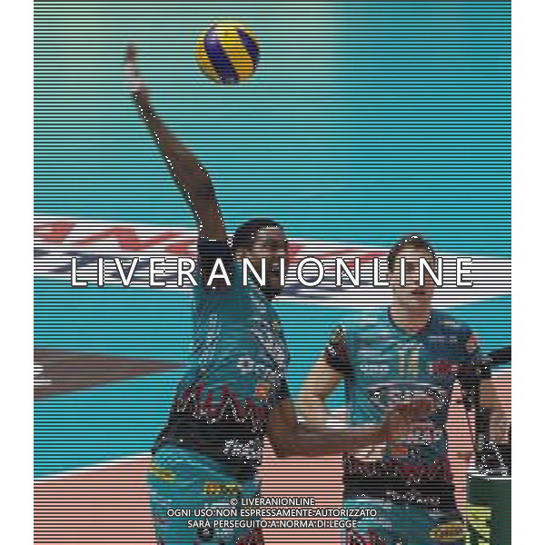 MODENA 25 04 2019 MODENA-PERUGIA 3-0 GARA 4 SEMIFINALE DEL CAMPIONATO NELLA FOTO WILFORD LEON PERUGIA ©SANNA / AGENZIA ALDO LIVERANI SAS