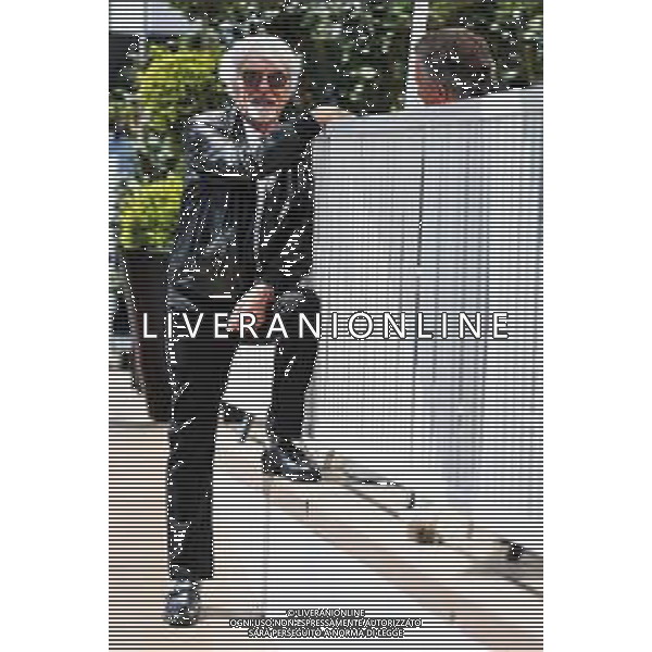 Bernie Ecclestone (GBR) with Jean Alesi (FRA). 28.04.2019. Formula 1 World Championship, Rd 4, Azerbaijan Grand Prix, Baku Street Circuit, Azerbaijan, Race Day. AG ALDO LIVERANI SAS-ONLY ITALY