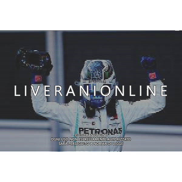 Race winner Valtteri Bottas (FIN) Mercedes AMG F1 celebrates in parc ferme. 28.04.2019. Formula 1 World Championship, Rd 4, Azerbaijan Grand Prix, Baku Street Circuit, Azerbaijan, Race Day. AG ALDO LIVERANI SAS-ONLY ITALY
