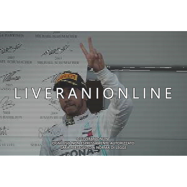 2nd place Lewis Hamilton (GBR) Mercedes AMG F1. 28.04.2019. Formula 1 World Championship, Rd 4, Azerbaijan Grand Prix, Baku Street Circuit, Azerbaijan, Race Day. AG ALDO LIVERANI SAS-ONLY ITALY