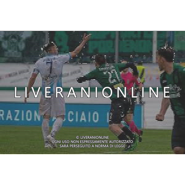 Calcio Serie C Gir.B: Pordenone Vs Giana Erminio, stadio Ottavio Bottecchia Pordenone (PN), 28 aprile 2019 esultanza dopo il gol di Candellone che festeggia © ALESSIO MARINI / AGENZIA ALDO LIVERANI SAS