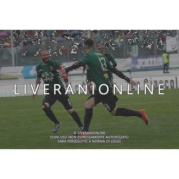 Calcio Serie C Gir.B: Pordenone Vs Giana Erminio, stadio Ottavio Bottecchia Pordenone (PN), 28 aprile 2019 esultanza dopo il gol di Ciurria © ALESSIO MARINI / AGENZIA ALDO LIVERANI SAS