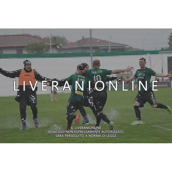 Calcio Serie C Gir.B: Pordenone Vs Giana Erminio, stadio Ottavio Bottecchia Pordenone (PN), 28 aprile 2019 esultanza dopo il gol di Ciurria © ALESSIO MARINI / AGENZIA ALDO LIVERANI SAS