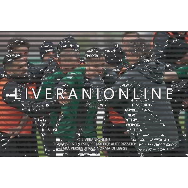 Calcio Serie C Gir.B: Pordenone Vs Giana Erminio, stadio Ottavio Bottecchia Pordenone (PN), 28 aprile 2019 esultanza dopo il gol di Ciurria © ALESSIO MARINI / AGENZIA ALDO LIVERANI SAS