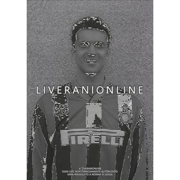 1995-1996 RETROSPETTIVA MARCO BRANCA CALCIATORE NELLA FOTO MARCO BRANCA CON LA MAGLIA DELL\'INTER AG ALDO LIVERANI SAS