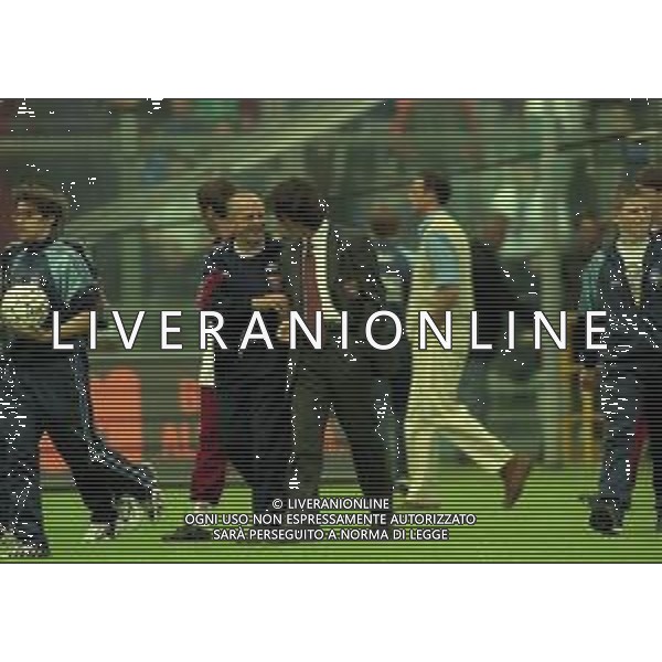 16-05-1999 BERGAMO-CAMPIONATO DI CALCIO SERIE B ATALANTA REGGIANA 0-0 NELLA FOTO FABIANO SPEGGIORN ALLENATORE REGGIANA CALCIO CON FERNANDO DE NAPOLI AG ALDO LIVERANI SAS