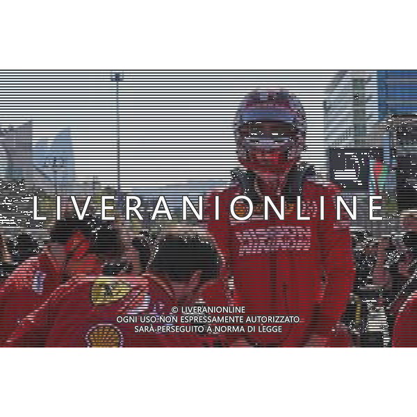Charles Leclerc (MON) Ferrari SF90 on the grid. 28.04.2019. Formula 1 World Championship, Rd 4, Azerbaijan Grand Prix, Baku Street Circuit, Azerbaijan, Race Day. AG ALDO LIVERANI SAS-ONLY ITALY