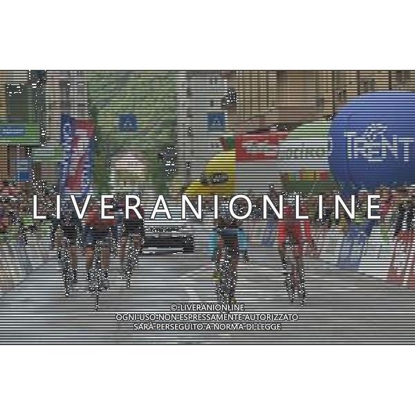 26-04-2019 Tour Of The Alps; Tappa 05 Caldaro - Bolzano; 2019, Bahrain - Merida; 2019, Ag2r La Mondiale; 2019, Androni Giocattoli - Sidermec; 2019, Team Sky; Nibali, Vincenzo; Vuillermoz, Alexis; Cattaneo, Marco; Geoghegan, Hart Tao; Sivakov, Pavel; Bolzano; © SIROTTI / AGENZIA ALDO LIVERANI SAS