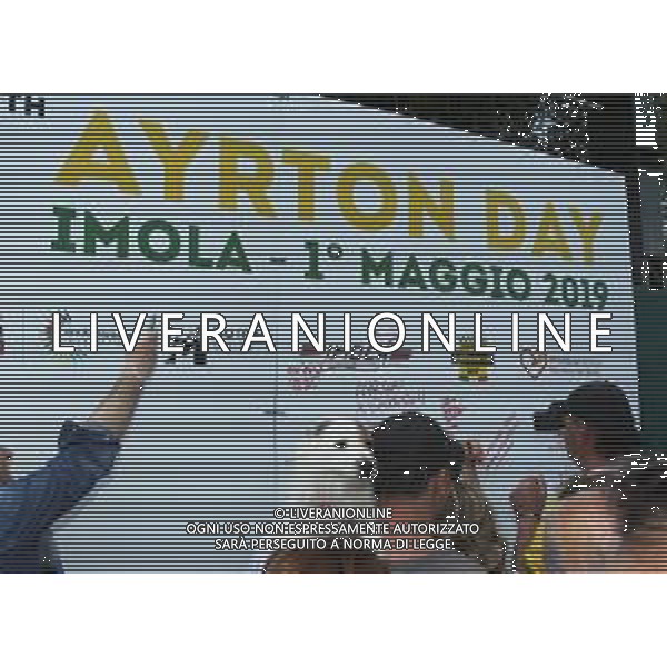 IMOLA 01 05 2019 AYRTON SENNA DAY 25 ANNIVERSARIO DALLA MORTE DI AYRTON SENNA A IMOLA 1994-2019 NELLA FOTO PUBBLICO FOTO GIANNI SANNA-AG ALDO LIVERANI SAS