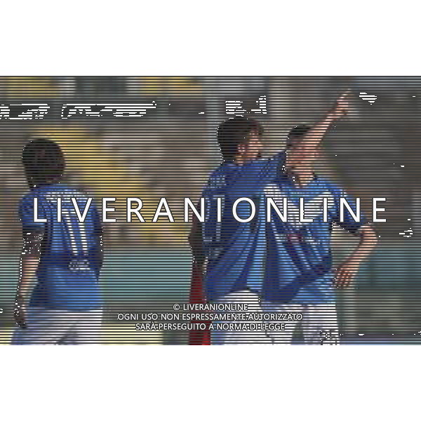esultanza gol 1-0 di Daniele Dessena, Brescia - Ascoli partita di serie B, Brescia 1 maggio 2019. AG ALDO LIVERANI SAS