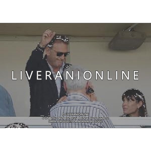 esultanza Massimo Cellino presidente del Brescia Calcio , Brescia - Ascoli partita di serie B, Brescia 1 maggio 2019. AG ALDO LIVERANI SAS