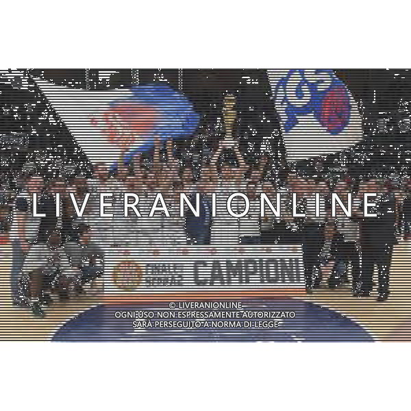 Fortitudo BOLOGNA - Virtus ROMA Finale campionato Basket Serie A2 PalaDozza 01.05.2019 nella foto premiazione Fortitudo Campione d\'Italia - Promozione ©OPTIMAFOTO / AGENZIA ALDO LIVERANI SAS