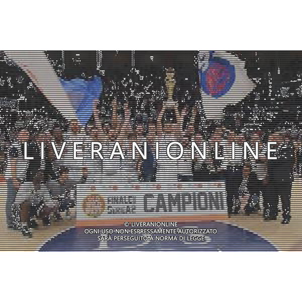 Fortitudo BOLOGNA - Virtus ROMA Finale campionato Basket Serie A2 PalaDozza 01.05.2019 nella foto premiazione Fortitudo Campione d\'Italia - Promozione ©OPTIMAFOTO / AGENZIA ALDO LIVERANI SAS