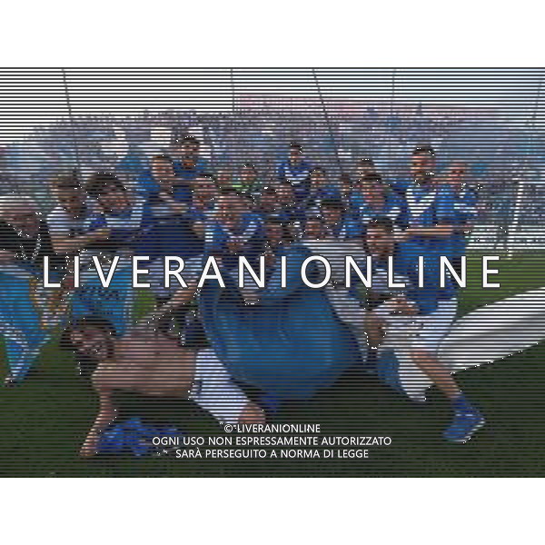 festegiamenti per la serie A, Brescia vs Ascoli serie b, Brescia 1 maggio 2019 . AG ALDO LIVERANI SAS