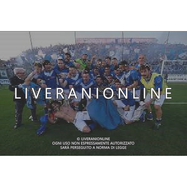festegiamenti per la serie A, Brescia vs Ascoli serie b, Brescia 1 maggio 2019 . AG ALDO LIVERANI SAS