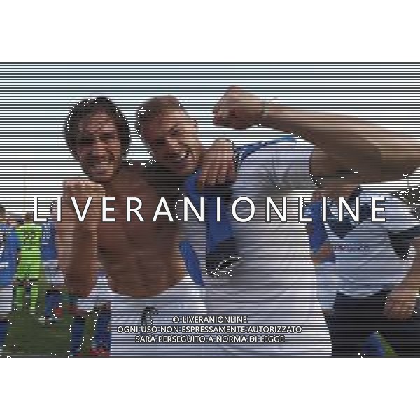 esultanza a fine partita di Ernesto Torregrossa e Alfredo Donnarumma , Brescia - Ascoli partita di serie B, Brescia 1 maggio 2019. AG ALDO LIVERANI SAS