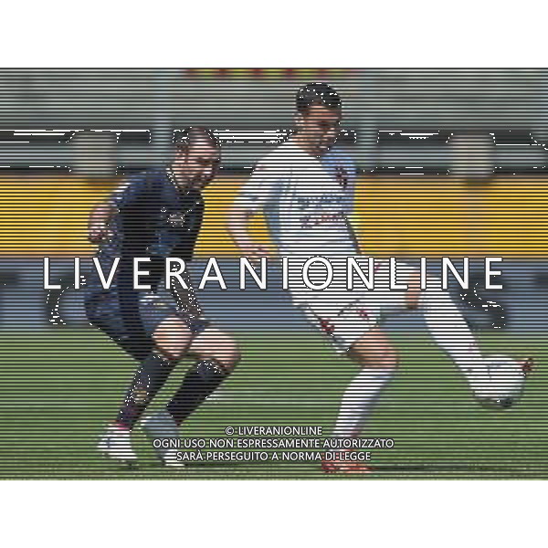 Campionato di Calcio Serie B BKT 2018/2019 36a Giornata Padova - 01.05.2019 Padova-Lecce Nella Foto:Federico Bonazzoli - Fabio Lucioni /Ph.Vitez-Ag. Aldo Liverani