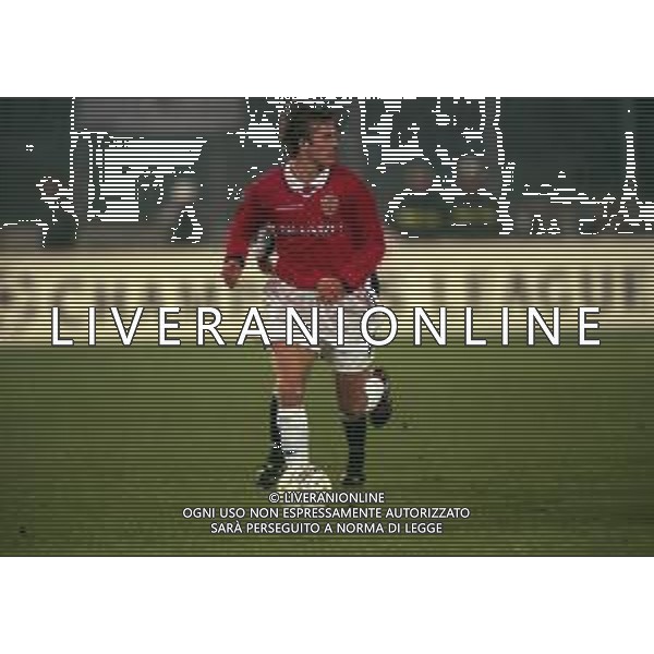 10-12-1997 TORINO-COPPA CAMPIONI JUVENTUS -MANCHESTER UNITED 1-0 NELLA FOTO DAVID BECKHAM AG ALDO LIVERANI SAS