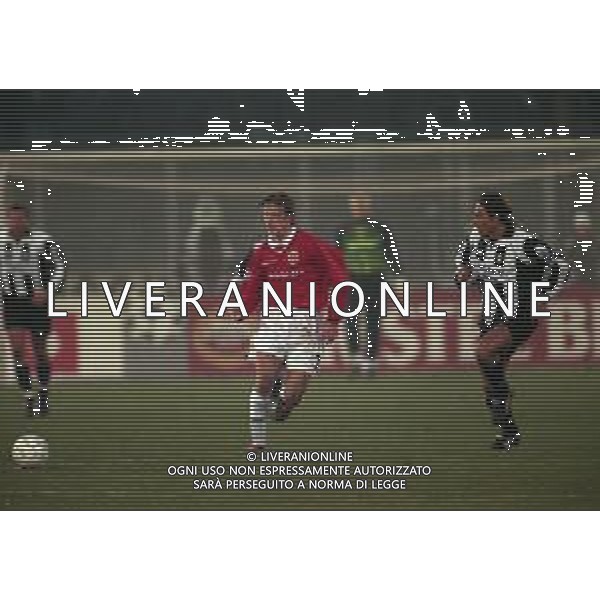 10-12-1997 TORINO-COPPA CAMPIONI JUVENTUS -MANCHESTER UNITED 1-0 NELLA FOTO DAVID BECKHAM AG ALDO LIVERANI SAS