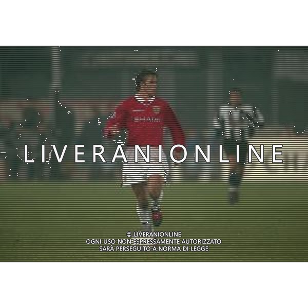 10-12-1997 TORINO-COPPA CAMPIONI JUVENTUS -MANCHESTER UNITED 1-0 NELLA FOTO DAVID BECKHAM AG ALDO LIVERANI SAS