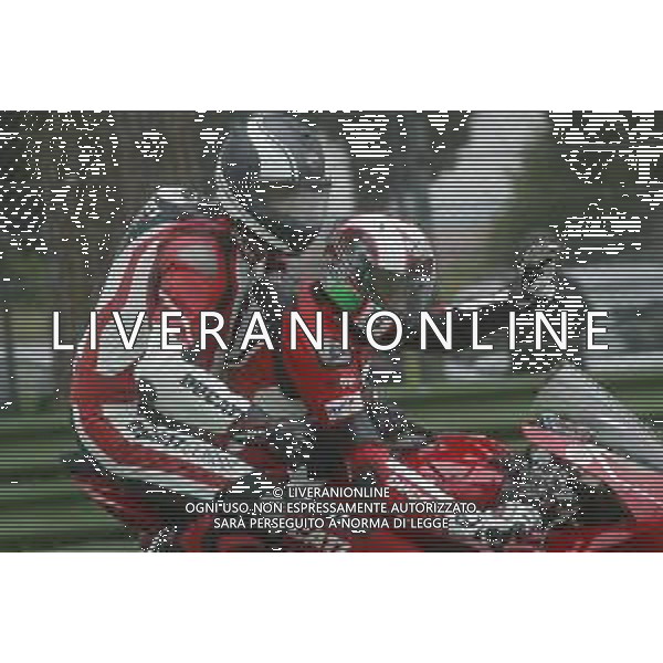 IMOLA 04 05 2019 200 MIGLIA REVIVAL UN GIRO IN MOTO DUCATI PILOTA DARIO MARCHETTI CON SINDACA MANUELA SANGIORGI E PRESIDENTE FORMULA IMOLA UBERTO SELVATICO ESTENSE NELLA FOTO CURVA VARIANTE ALTA PILOTA DARIO MARCHETTI E PRESIDENTE FORMULA IMOLA UBERTO SELVATICO ESTENSE ©SANNA / AGENZIA ALDO LIVERANI SAS