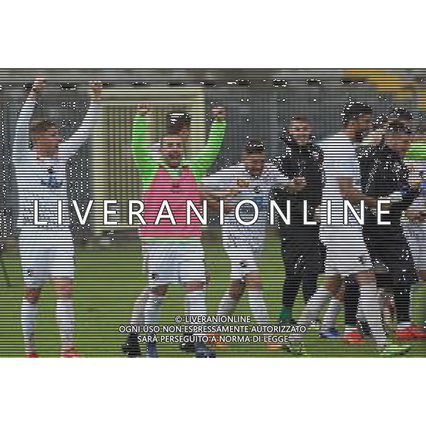 RAVENNA 05 05 2019 RAVENNA-IMOLESE CALCIO 3-3 SERIE C NELLA FOTO ESULTANZA DI IMOLESE CALCIO DOPO CHE HANNO SAPUTO IL RISULUTATO DEL PORDENONE FERALPISALO\' FOTO GIANNI SANNA-AG ALDO LIVERANI SAS