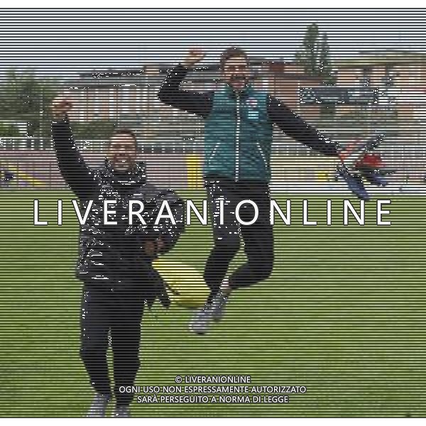 RAVENNA 05 05 2019 RAVENNA-IMOLESE CALCIO 3-3 SERIE C NELLA FOTO ESULTANZA DI ALESSIO DIONISI ALLENATORE DELL\'IMOLESE CALCIO E PREPARATORE ATLETICO FABIO FOTO GIANNI SANNA-AG ALDO LIVERANI SAS