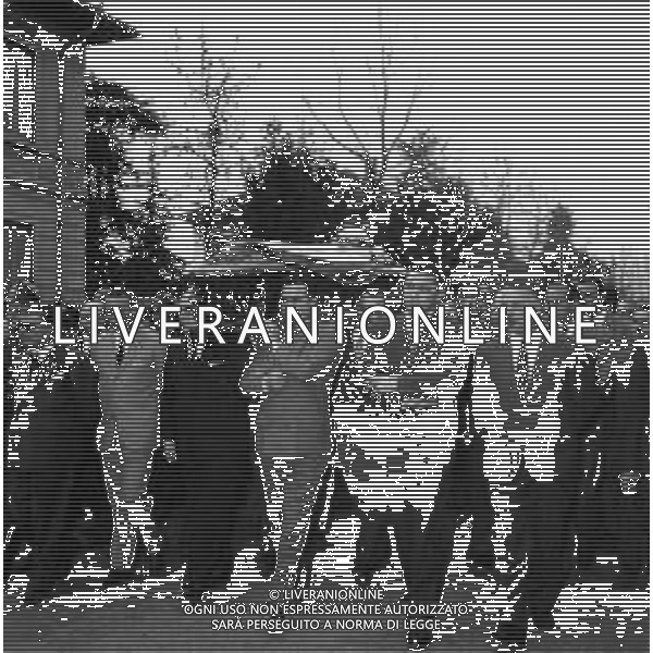 Funerali del pilota automobilistico Eugenio Castellotti, a Lodi il 16.03.1957 - RETROSPETTIVA ©ARCHIVIO / AGENZIA ALDO LIVERANI SAS
