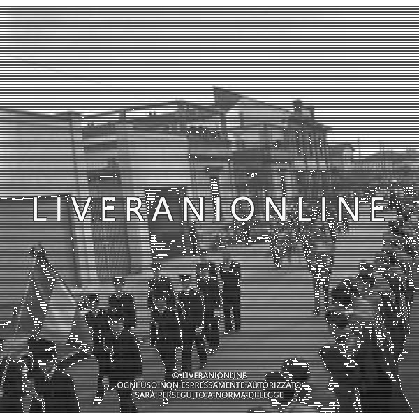 Funerali del pilota automobilistico Eugenio Castellotti, a Lodi il 16.03.1957 - RETROSPETTIVA ©ARCHIVIO / AGENZIA ALDO LIVERANI SAS