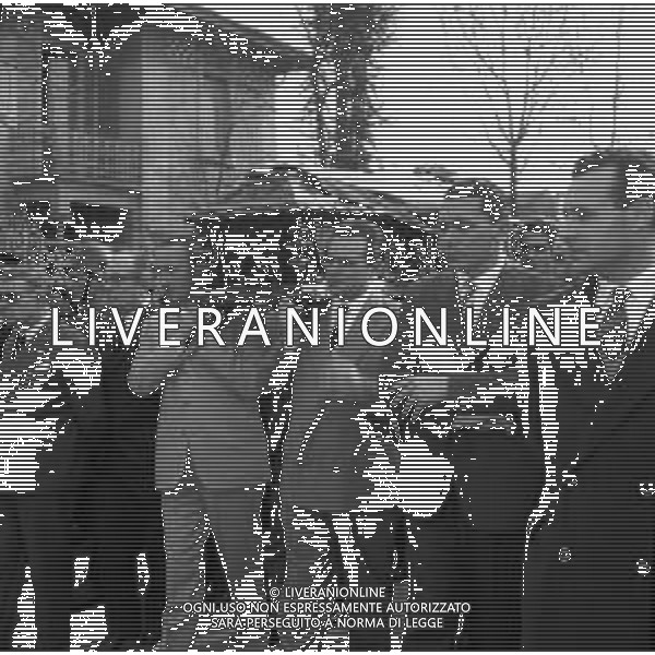 Funerali del pilota automobilistico Eugenio Castellotti, a Lodi il 16.03.1957 - RETROSPETTIVA ©ARCHIVIO / AGENZIA ALDO LIVERANI SAS