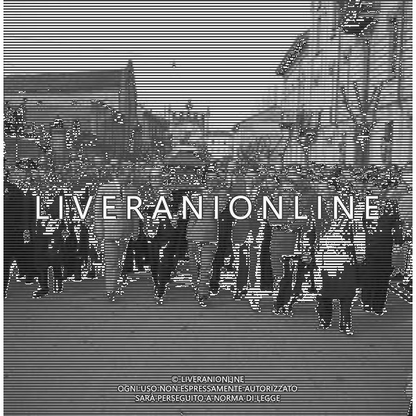 Funerali del pilota automobilistico Eugenio Castellotti, a Lodi il 16.03.1957 - RETROSPETTIVA ©ARCHIVIO / AGENZIA ALDO LIVERANI SAS