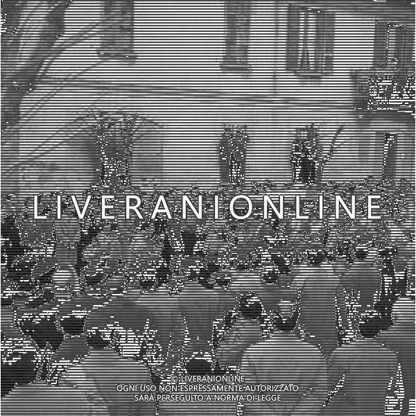 Funerali del pilota automobilistico Eugenio Castellotti, a Lodi il 16.03.1957 - RETROSPETTIVA ©ARCHIVIO / AGENZIA ALDO LIVERANI SAS