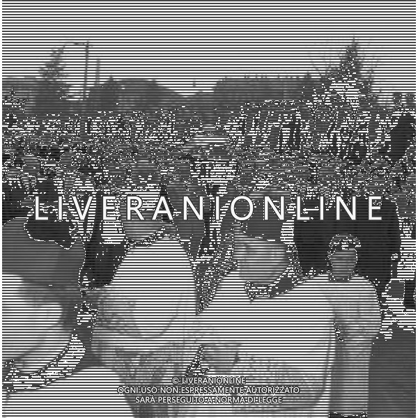 Funerali del pilota automobilistico Eugenio Castellotti, a Lodi il 16.03.1957 - RETROSPETTIVA ©ARCHIVIO / AGENZIA ALDO LIVERANI SAS
