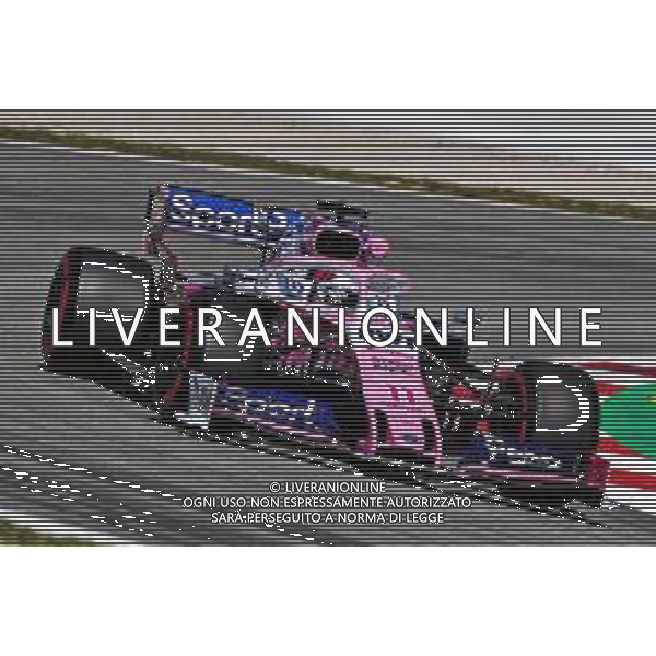 Sergio Perez (MEX) Racing Point F1 Team RP19. 10.05.2019. Formula 1 World Championship, Rd 5, Spanish Grand Prix, Barcelona, Spain, Practice Day. AG ALDO LIVERANI SAS-ONLY ITALY