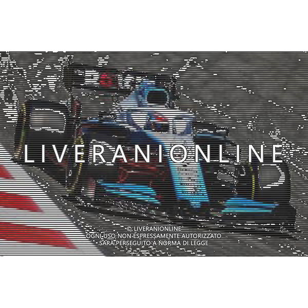 George Russell (GBR) Williams Racing FW42 with flow-vis paint. 10.05.2019. Formula 1 World Championship, Rd 5, Spanish Grand Prix, Barcelona, Spain, Practice Day. AG ALDO LIVERANI SAS-ONLY ITALY