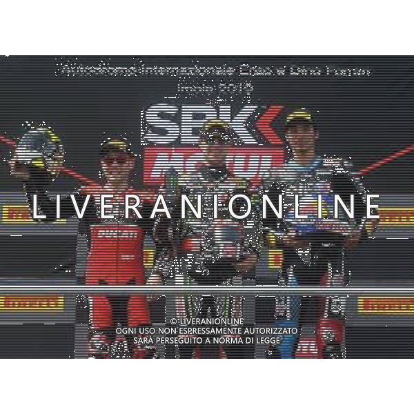 IMOLA 11 05 2019 SUPERBIKE SABATO GARA 1 NELLA FOTO ALVARO BAUTISTA JONATHAN REA E TOPRAK RAZGATLIOGLU - Superbike Gara 1 ©SANNA / AGENZIA ALDO LIVERANI SAS