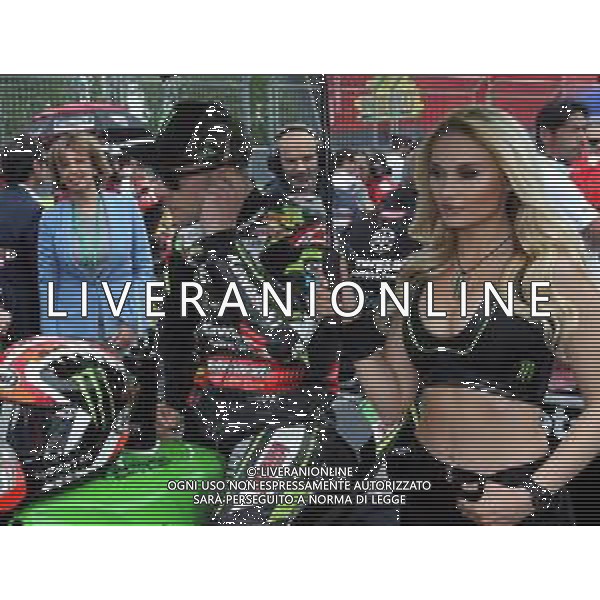 IMOLA 11 05 2019 SUPERBIKE SABATO GARA 1 NELLA FOTO JONATHAN REA IN FONDO MANUELA SANGIORGI - Superbike Gara 1 ©SANNA / AGENZIA ALDO LIVERANI SAS